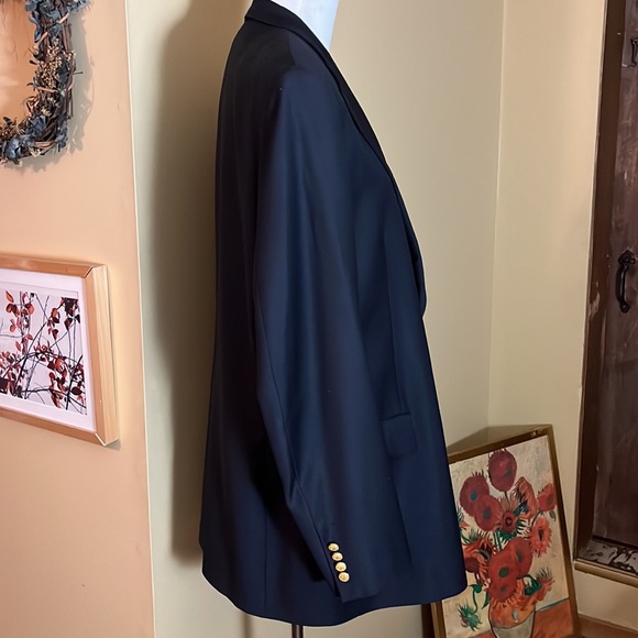 BROOKS BROTHERS Country Club sz 44XL Loro Piana Italy Super 120 Wrst Wool Logo - Picture 5 of 16